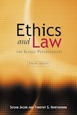 Télécharger cet ebook : Ethics and Law for School Psychologists