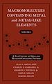 Téléchargez le livre numérique:  Macromolecules Containing Metal and Metal-Like Elements
