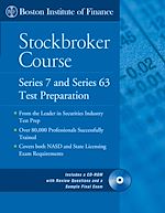 Télécharger cet ebook : The Boston Institute of Finance Stockbroker Course: Series 7 and 63 Test Prep + CD 