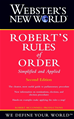 Téléchargez le livre numérique:  Webster's New World<small>TM</small> Robert's Rules of Order Simplified and Applied