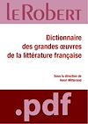 Télécharger cet ebook : Dictionnaire des grandes œuvres de la littérature française