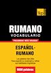 Téléchargez le livre numérique:  Vocabulario español-rumano - 9000 palabras más usadas