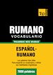 Téléchargez le livre numérique:  Vocabulario español-rumano - 7000 palabras más usadas