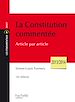 Téléchargez le livre numérique:  La Constitution commentée article par article