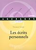 Téléchargez le livre numérique:  Les écrits personnels - Edition 2001