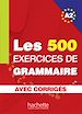 Téléchargez le livre numérique:  Les 500 exercices de grammaire + corrigés (A2)