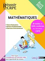 Download this eBook Réussir mon CRPE 2022 - Mathématiques écrit - 100% conforme au nouveau concours Professeur des écoles - Compléments et tutoriels en ligne inclus