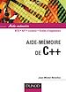 Téléchargez le livre numérique:  Aide-mémoire de C++