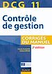 Téléchargez le livre numérique:  DCG 11 - Contrôle de gestion - Corrigés du manuel - 2e édition