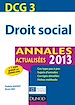 Téléchargez le livre numérique:  DCG 3 - Droit social - Annales 2013 - 4e édition