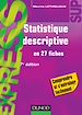 Téléchargez le livre numérique:  Statistique descriptive - 7ème édition