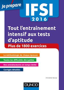 IFSI 2016 Tout l'entraînement intensif aux tests d'aptitude