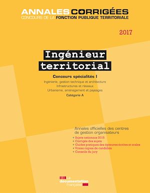INGENIEUR TERRITORIAL 2017 CONCOURS SPECIALITES I