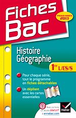 Télécharger cet ebook : Fiches Bac Histoire-Géographie 1re L,ES,S programme 2013