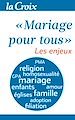 Téléchargez le livre numérique:  Mariage pour tous. Les enjeux