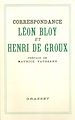Téléchargez le livre numérique:  Correspondance Léon Bloy et Henri de Groux