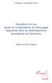 Téléchargez le livre numérique:  Evaluation dix ans après de l'implantation du découpage séquentiel dans les établissements secondaires du Cameroun