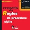 Télécharger le livre :  L'essentiel des Règles de procédure civile - 4e édition