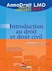 Téléchargez le livre numérique:  AnnaDroit LMD. Introduction au droit et au droit civil - 2011
