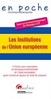 Téléchargez le livre numérique:  En poche. Les institutions de l'Union européenne