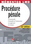 Télécharger le livre :  Mémentos LMD - Procédure pénale 2011-2012 - 12e édition