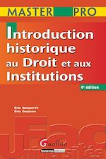 Télécharger cet ebook : Master Pro. Introduction historique au droit et Histoire des institutions 