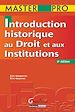 Téléchargez le livre numérique:  Master Pro. Introduction historique au droit et Histoire des institutions 