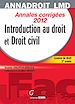 Téléchargez le livre numérique:  AnnaDroit LMD - Introduction au droit et Droit civil 2012 - 1re année