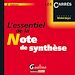 Téléchargez le livre numérique:  L'essentiel de la note de synthèse - 6e édition