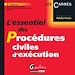 Téléchargez le livre numérique:  L'essentiel des procédures civiles d'exécution - 3e édition