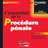 Télécharger le livre :  L'essentiel de la procédure pénale 2011-2012 - 11e édition