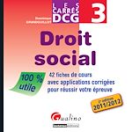 Téléchargez le livre numérique:  Les carrés DCG 3 - Droit social 2011-2012 - 2e édition