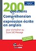 Téléchargez le livre numérique:  200 questions de compréhension et expression écrite en anglais