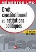 Téléchargez le livre numérique:  Droit constitutionnel et institutions politiques 2012-2013 - 15e édition