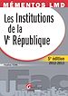 Téléchargez le livre numérique:  Les institutions de la Ve République 2012-2013 - 5e édition