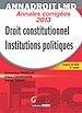 Téléchargez le livre numérique:  Annales corrigées 2013 - Droit constitutionnel - Institutions politiques - Licence de droit 1re année