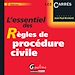 Téléchargez le livre numérique:  L'essentiel des règles de procédure civile - 5e édition