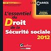 Télécharger le livre :  L'essentiel du droit de la sécurité sociale 2012 - 11e édition