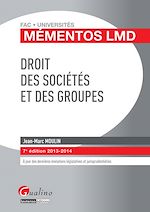 Télécharger cet ebook : Droit des sociétés et des groupes 2013-2014 - 7e édition