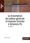 Télécharger le livre :  La dissertation de culture générale à l'examen d'entrée à Sciences Po