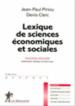 Lexique de sciences �conomiques et sociales de Jean-Paul Piriou