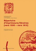 Télécharger cet ebook : Répertoire d'imprimeurs-libraires, 1500-1810