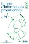Télécharger l'ebook Bulletin d'informations proustiennes (BIP) n� 39