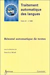 Télécharger l'ebook R�sum� automatique de textes - Traitement Automatique des Langues, volume 45