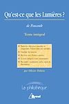 Télécharger le livre :  Qu'est-ce que les Lumières ? (M.Foucault)