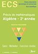 Téléchargez le livre numérique:  Algèbre 2e année - option scientifique
