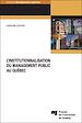 Téléchargez le livre numérique:  L'institutionnalisation du management public au Québec