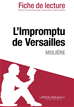 Téléchargez le livre numérique:  L'Impromptu de Versailles de Molière - Fiche de lecture