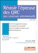 Téléchargez le livre numérique:  Réussir l'épreuve des QRC aux concours administratifs