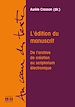 Téléchargez le livre numérique:  L'EDITION DU MANUSCRIT